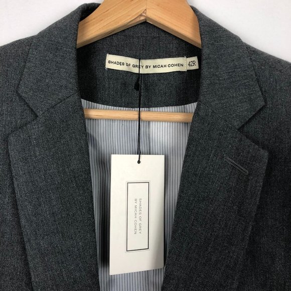 Shades of Grey by Michael Cohen Gray Lined Blazer Sport Jacket Coat 42R - Picture 5 of 7